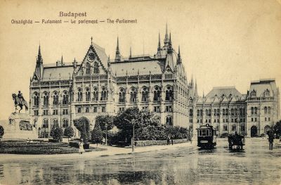  ​​​​​​​Az Országház tér (mai Kossuth Lajos tér) déli része, 1919 előtt