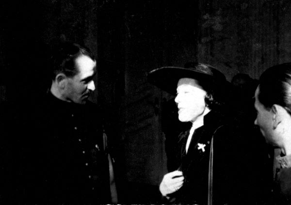 Bajor Gizi színésznő a Kossuth-díj átadási ünnepségén, 1948. március 14.