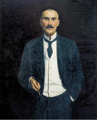  Gaál Gaszton portréja – Glatz Oszkár olajfestménye, 1923