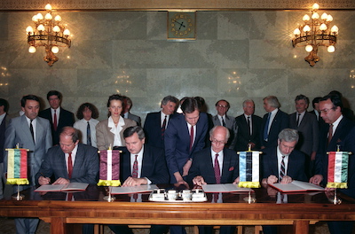 Az egyezmény aláírása 1991. szeptember 2-án.