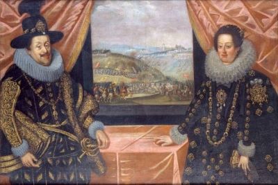 II. Ferdinánd német-római császár és második felesége, Eleonora Gonzaga mantuai hercegnő.