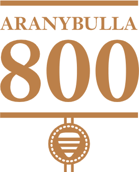 Aranybulla 800 logó.