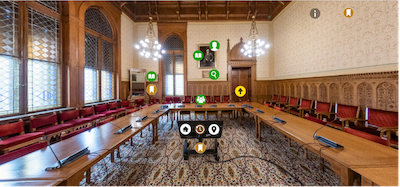 Virtuális Országház – A Tisza Kálmán terem részlete