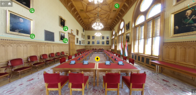Virtuális Országház – A Pázmándy Dénes terem részlete.