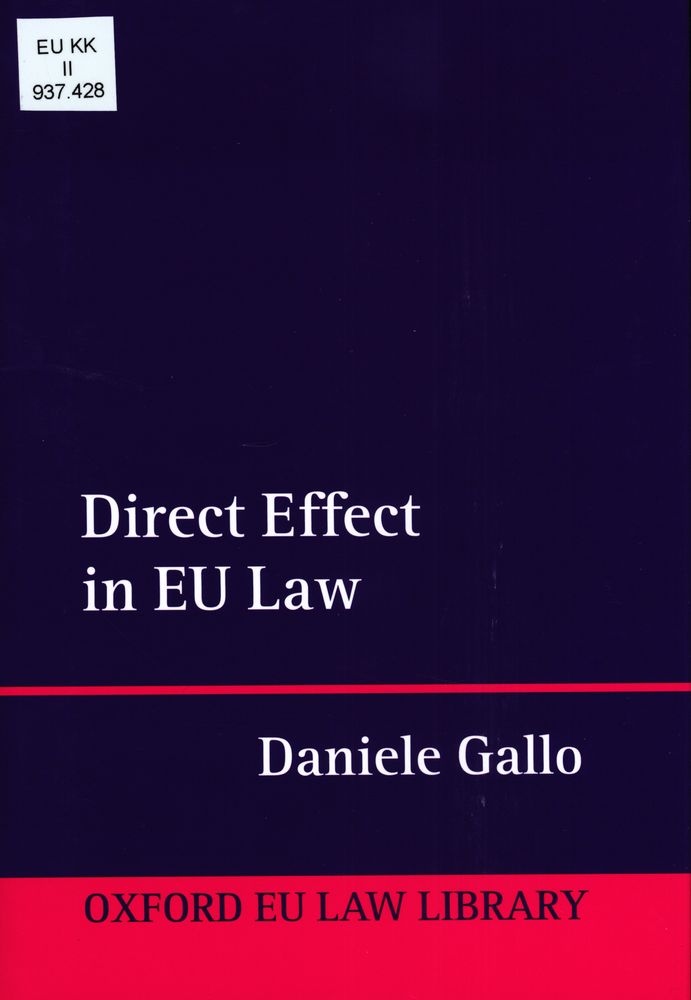 Direct effect in EU law