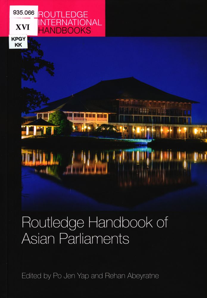 Routledge handbook of Asian parliaments