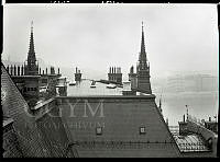 Műszaki fotódokumentáció az Országház tetőzetének felújításáról, 1976