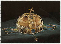 A magyar Szent Korona hátulnézetből, 1970-1980-as évek