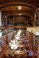 Az Országgyűlési Könyvtár olvasóterme felülnézetből, 2018