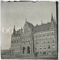 Az Országház déli homlokzata, 1910 körül
