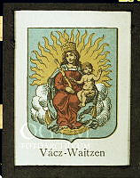 Műszaki fotódokumentáció az Országház homlokzatán lévő Vác városcímerének rekonstruálásához, 1981