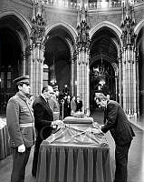 Az Egyesült Államokból hazatért magyar Szent Korona az Országházban, 1978