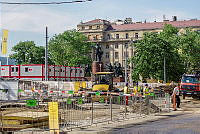 Az 1952-ben felavatott Kossuth Lajos-emlékmű bontás előtt, 2013