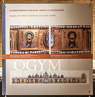 A Szent Korona az Országházban című kiállítás részlete az Országház Kőtárában, 2024