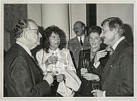 Szabad György és Volker Liepelt a házelnök charlottenburgi fogadásán, 1991