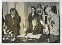 Szabad György a tiszteletére adott charlottenburgi fogadáson, 1991