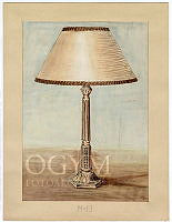 Lámpaterv az Országgyűlési könyvtár részére, 1953-1954