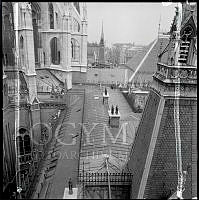 Műszaki fotódokumentáció az Országház tetőfelépítményének felújításáról, 1982