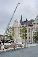 A Tisza István-emlékmű építési munkálatai, 2014