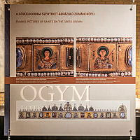 A Szent Korona az Országházban című kiállítás részlete az Országház Kőtárában, 2024