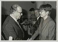 Szabad György és Gesine Lötzsch a házelnök charlottenburgi fogadásán, 1991