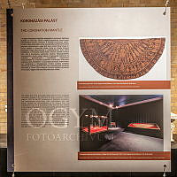 A Szent Korona az Országházban című kiállítás részlete az Országház Kőtárában, 2024