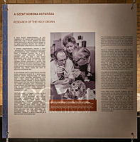 A Szent Korona az Országházban című kiállítás részlete az Országház Kőtárában, 2024