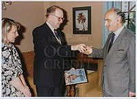 Szabad György hivatalos látogatásán Nicosiában, 1993