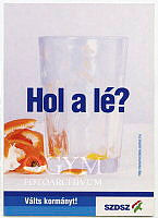 A Szabad Demokraták Szövetségének röplapja, 1990-es évek