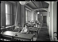 Műszaki fotódokumentáció Országgyűlési Könyvtárról a felújítások alatt, 1951