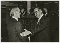 Szabad György és Gunnar Jansen a házelnök hivatalos látogatásán Åland tartományban, 1992