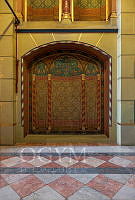 Az északi „ruhatár” egyik beugrójának díszítőfestése, 2021