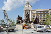 A Tisza István-emlékmű építési munkálatai, 2014