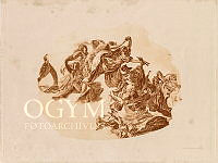 Az Operaház mennyezeti freskójának részlete, (a múzsák), fénymetszet a Lotz-albumban, 1899