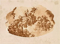 Az Operaház mennyezeti freskójának részlete, (Bacchus és kísérete), fénymetszet a Lotz-albumban, 1899