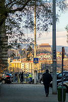 Gyalogosközlekedés a Kossuth téri rekonstrukció idején, 2013